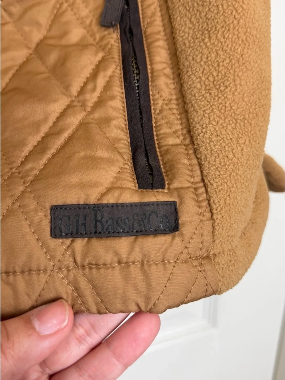 Bass Brown vest Jacket size M